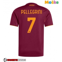 Moške Nogometnih dresov AS Roma Lorenzo Pellegrini #7 Domači 2025-26 Kratki rokavi